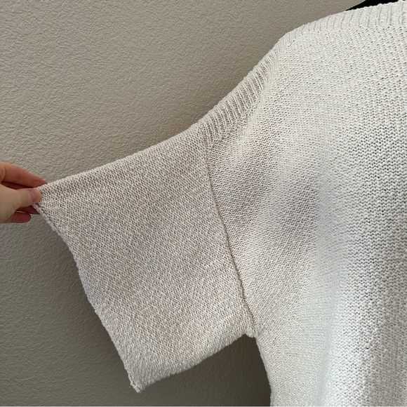 Anthropologie Ronita Sweater Tee Ivory Size M - Picture 6 of 15